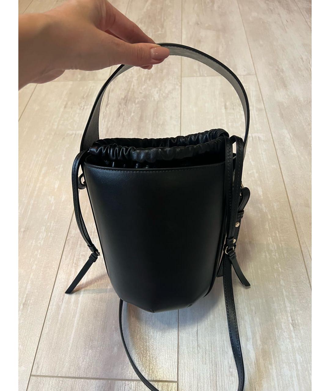 CHLOE Черная кожаная сумка через плечо, фото 5