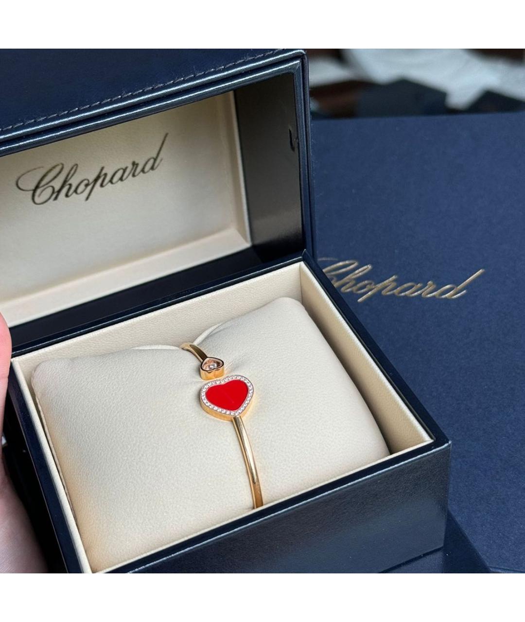 CHOPARD Красный браслет из розового золота, фото 3