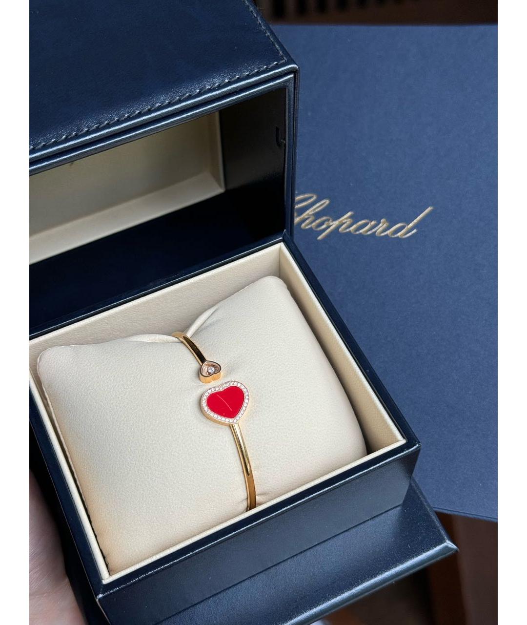 CHOPARD Красный браслет из розового золота, фото 2