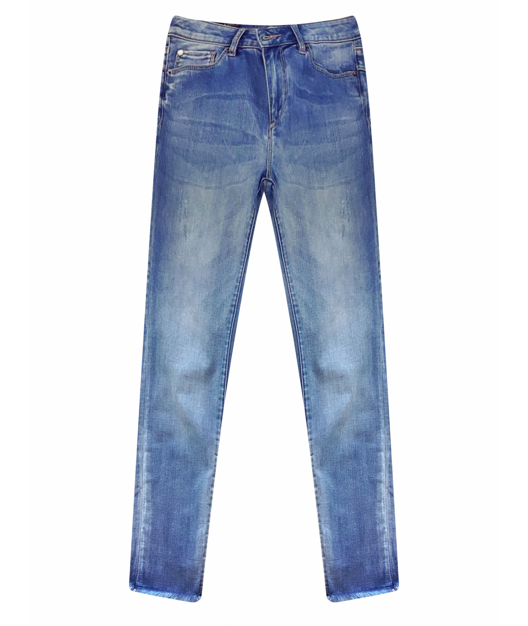 ARMANI EXCHANGE Голубые хлопковые джинсы слим, фото 1