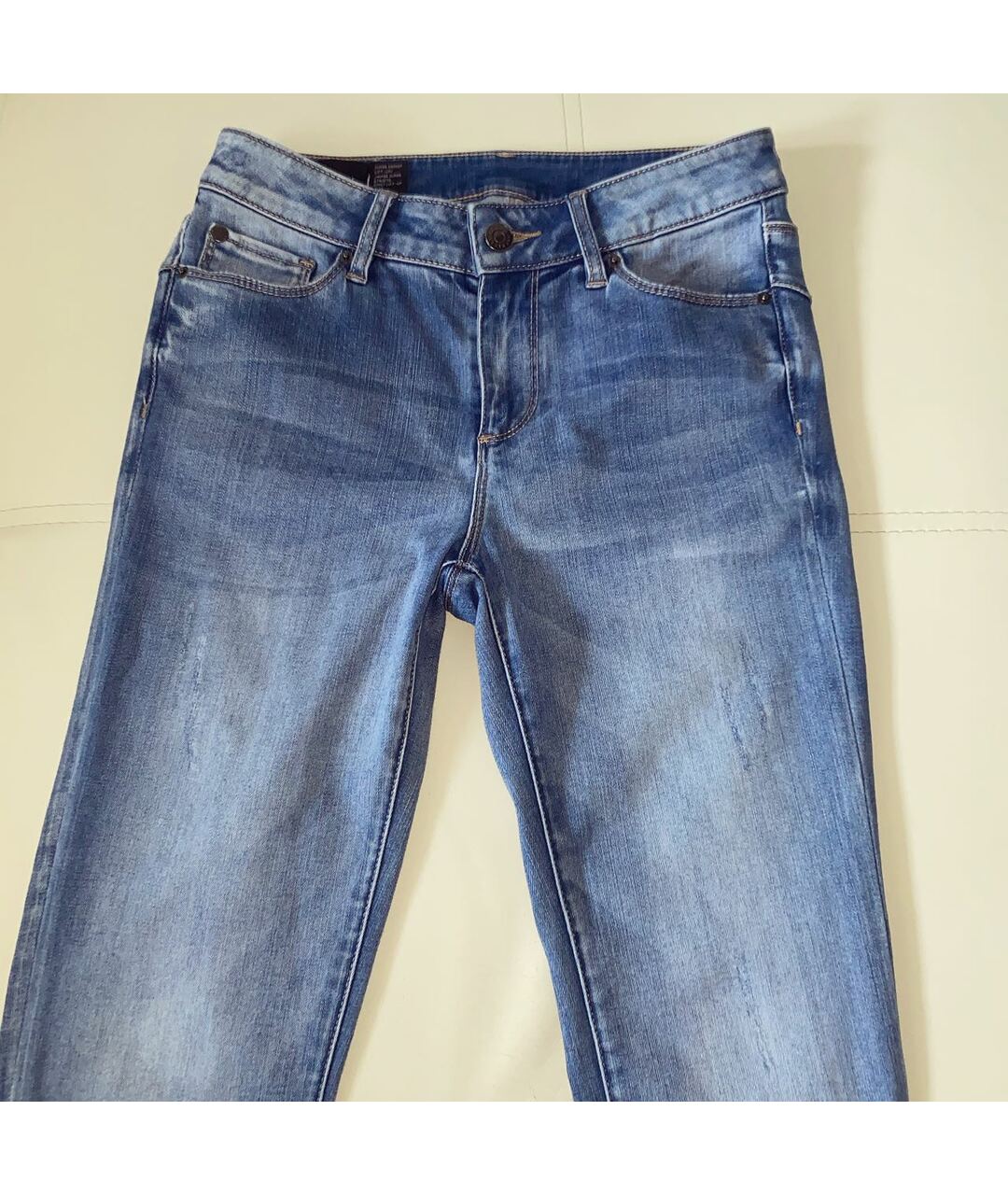 ARMANI EXCHANGE Голубые хлопковые джинсы слим, фото 2