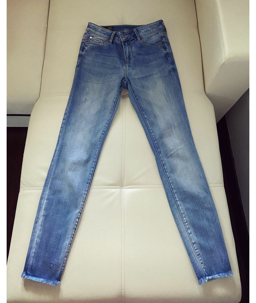ARMANI EXCHANGE Голубые хлопковые джинсы слим, фото 9
