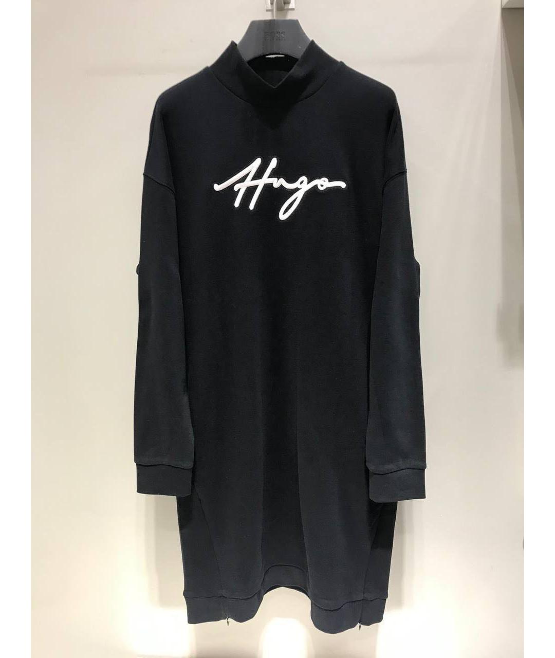 HUGO BOSS Черное повседневное платье, фото 3