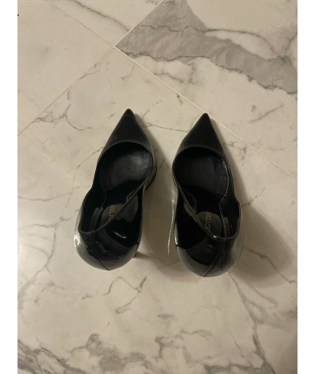 SERGIO ROSSI Черные туфли из лакированной кожи, фото 3