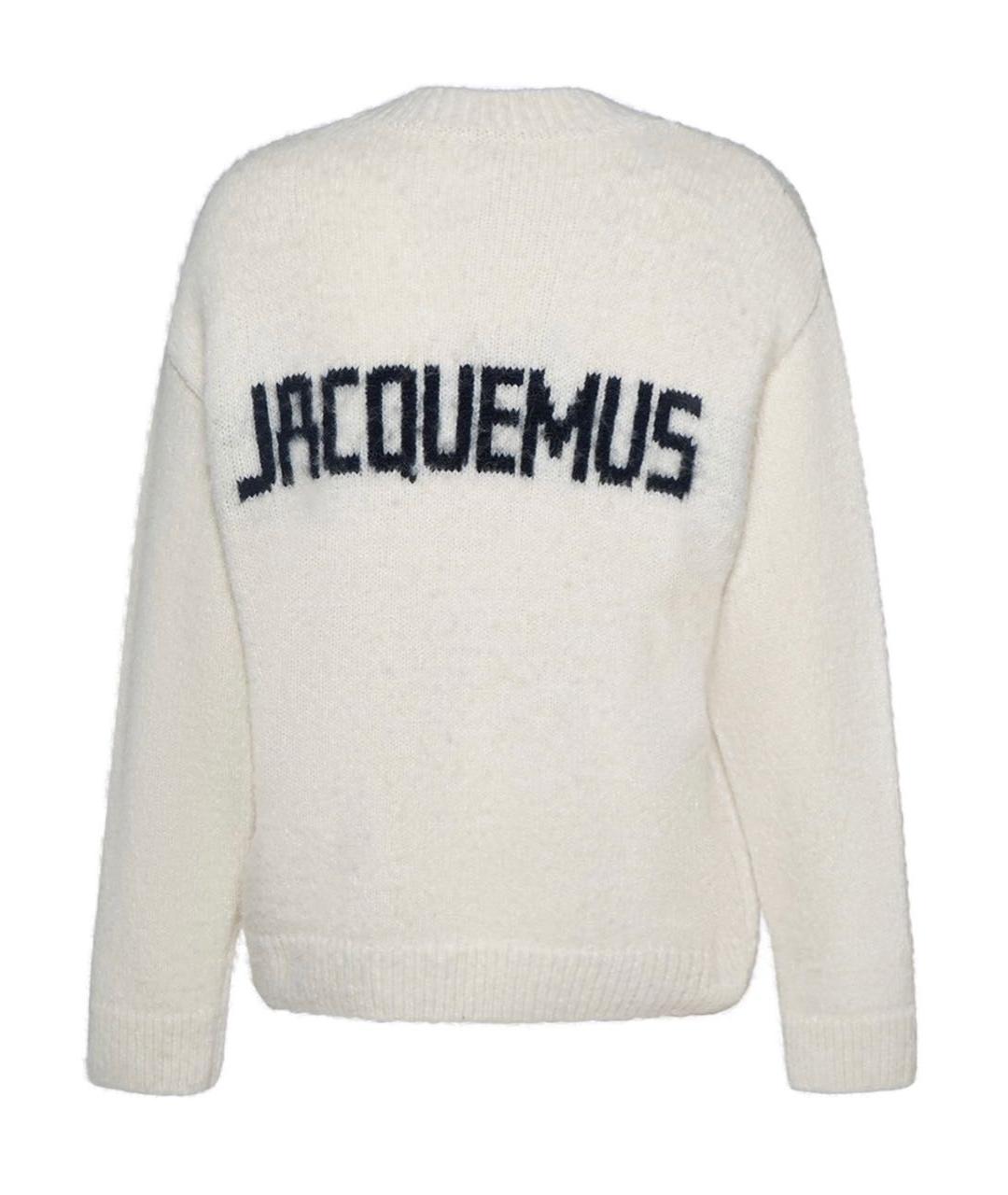 JACQUEMUS Белый шерстяной джемпер / свитер, фото 2