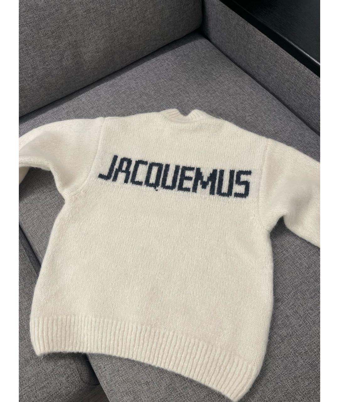 JACQUEMUS Белый шерстяной джемпер / свитер, фото 7