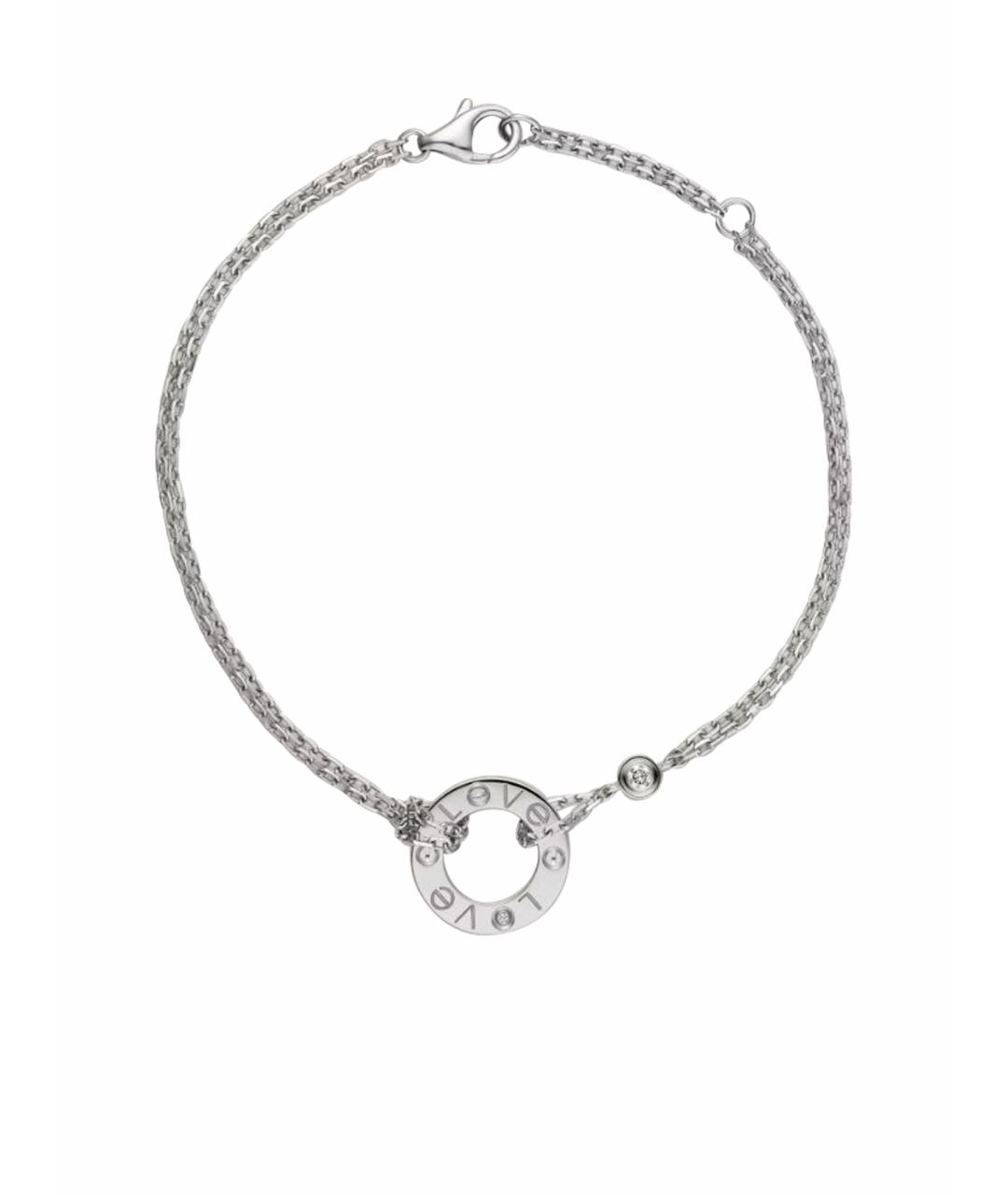 CARTIER Серебрянный браслет из белого золота, фото 1