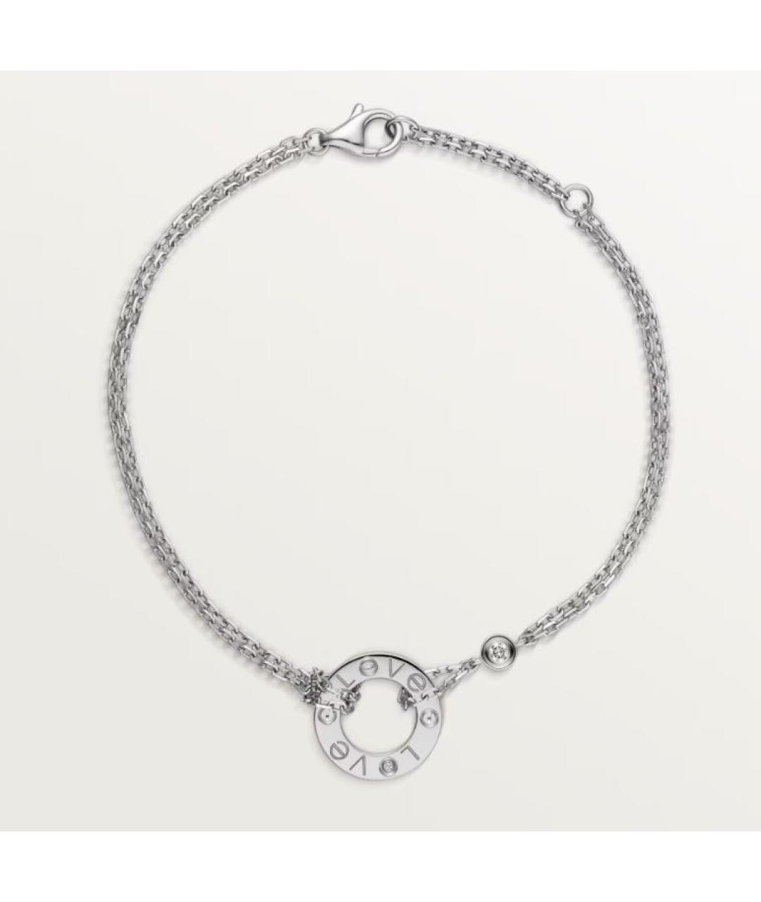 CARTIER Серебрянный браслет из белого золота, фото 6