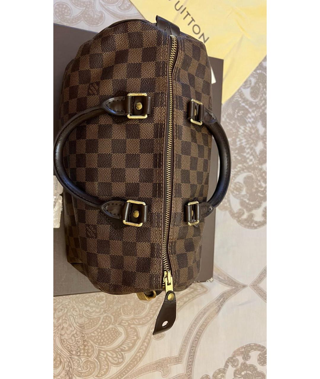 LOUIS VUITTON Коричневая сумка с короткими ручками, фото 8