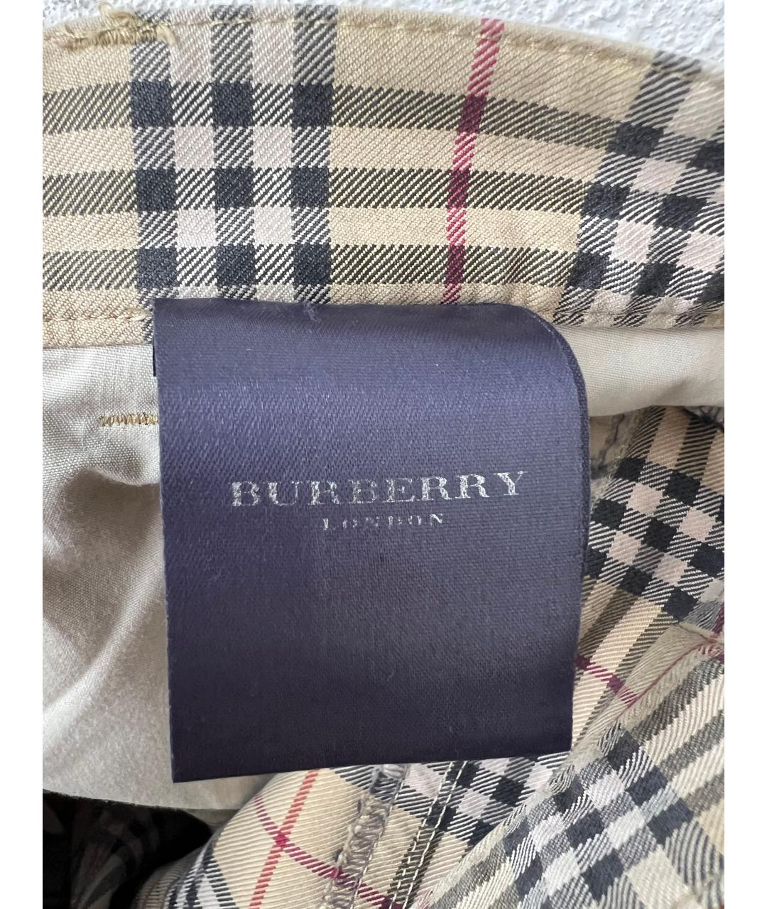 BURBERRY Мульти повседневные брюки, фото 5