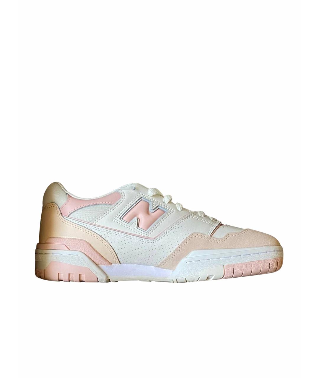 NEW BALANCE Розовые кожаные кроссовки, фото 1