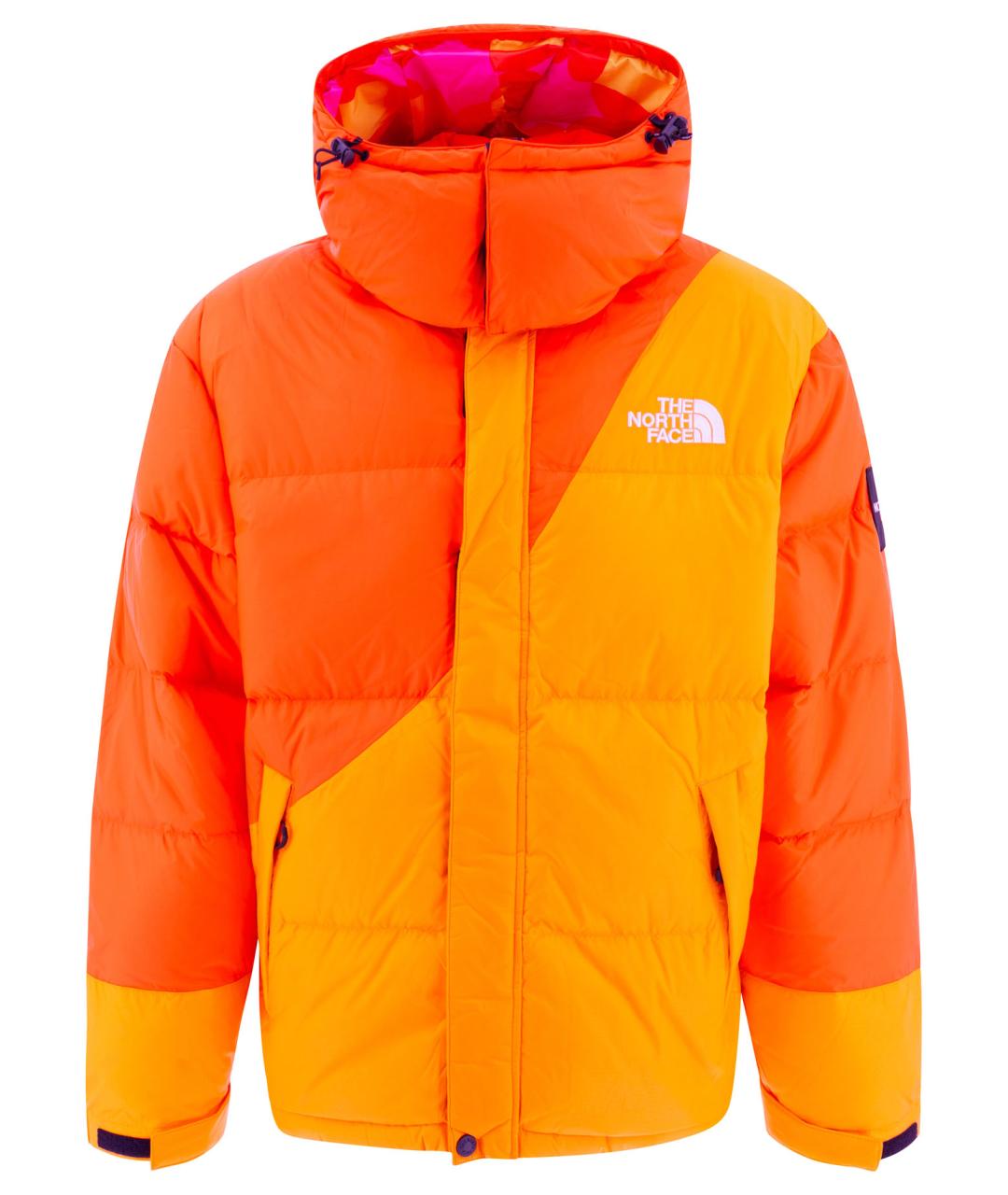 North face puffer orange on sale