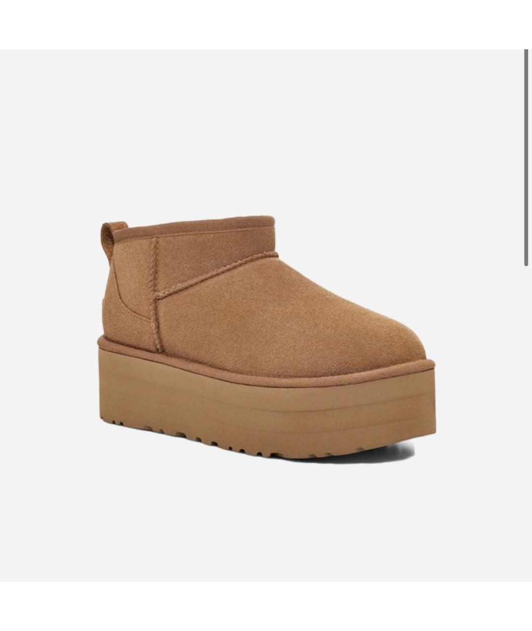 UGG AUSTRALIA Коричневые замшевые ботинки, фото 2