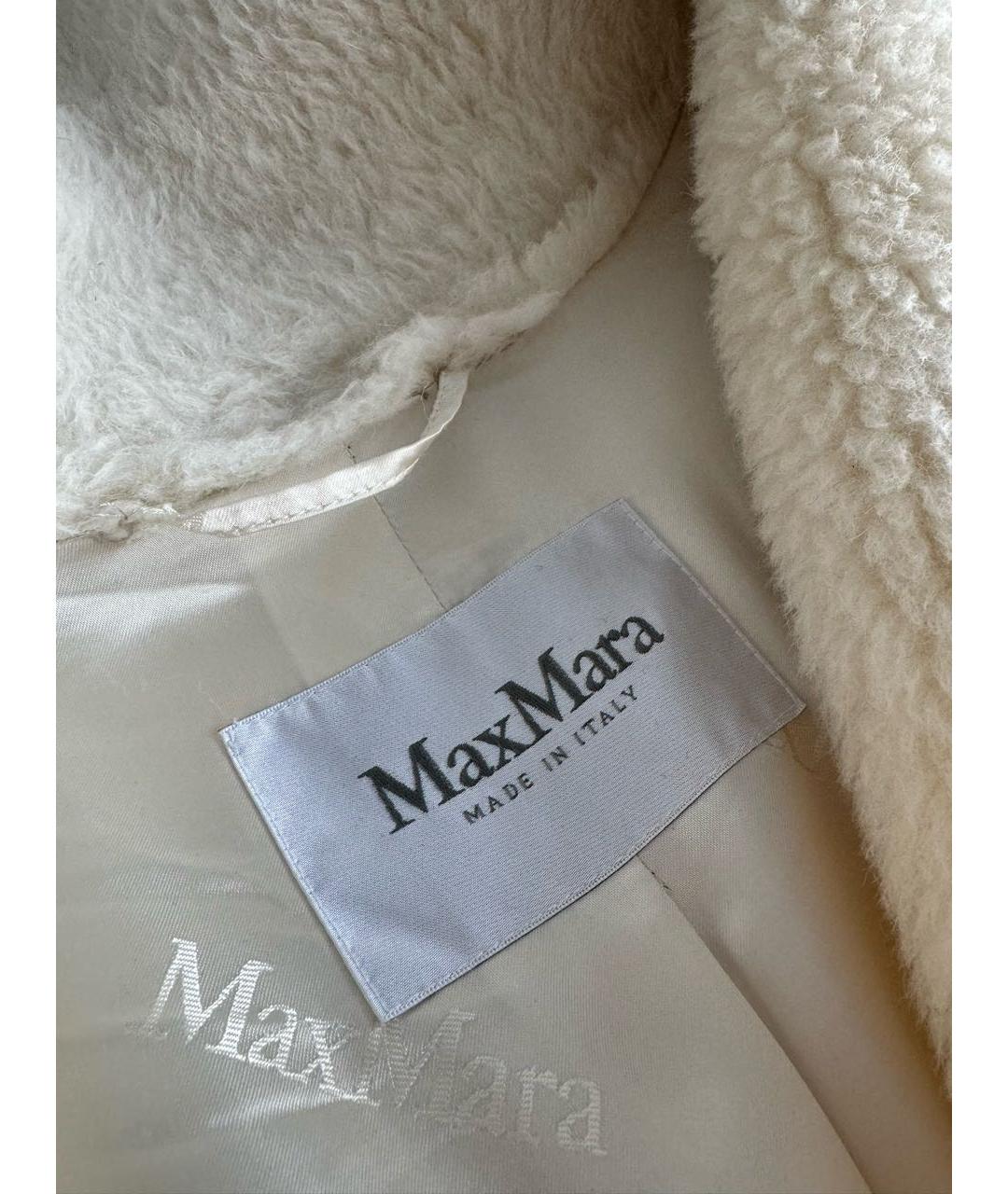 MAX MARA Бежевая шерстяная шуба, фото 7