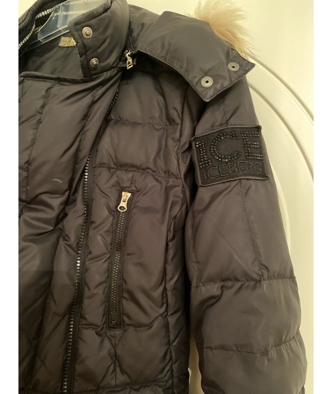 ICEBERG Черная полиамидовая куртка, фото 4