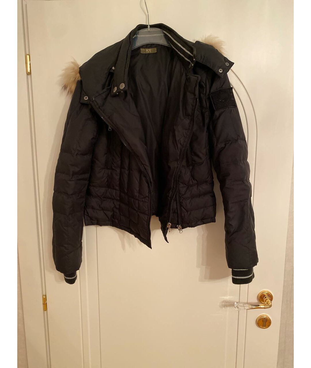 ICEBERG Черная полиамидовая куртка, фото 5