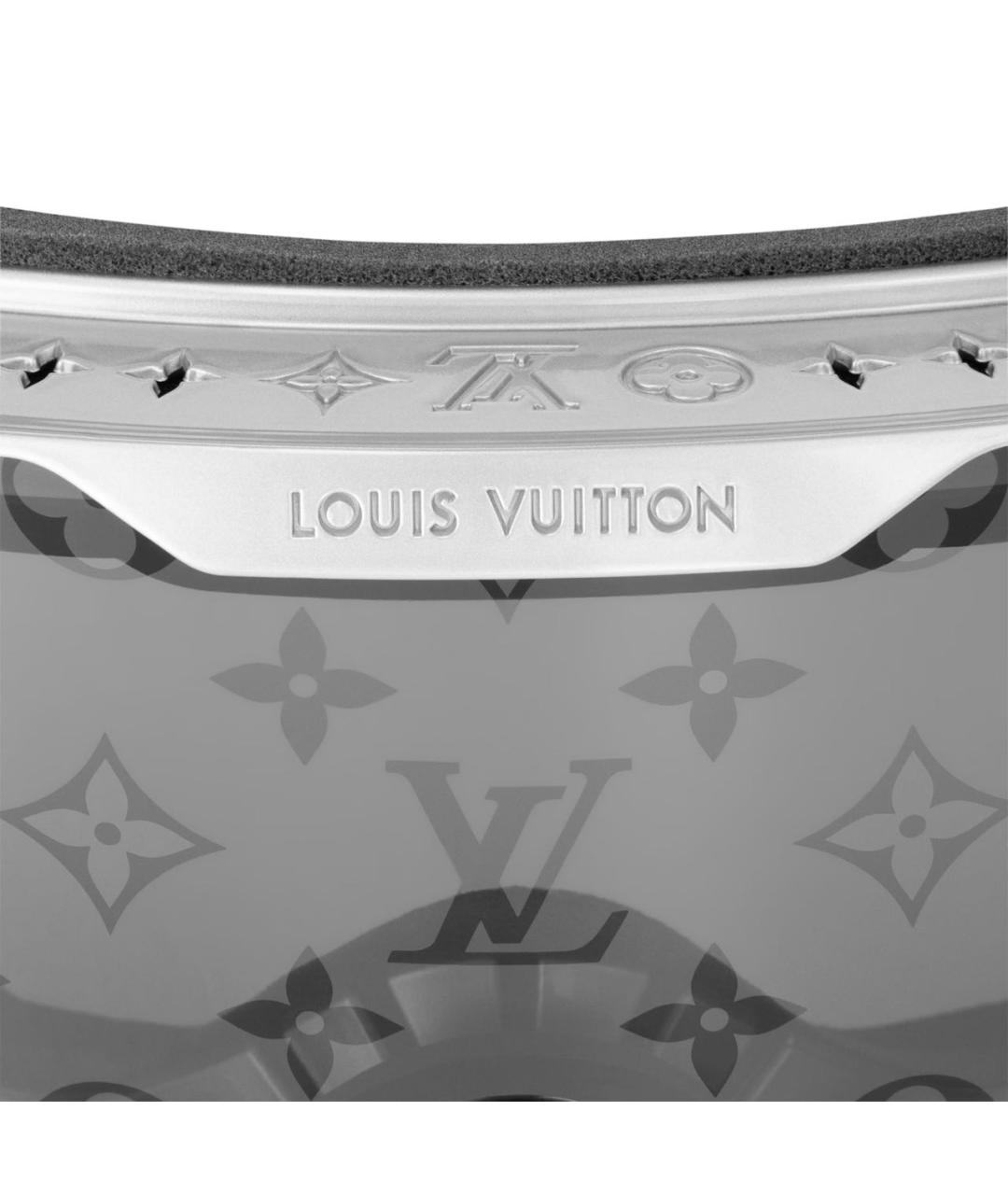 LOUIS VUITTON Серебряные пластиковые солнцезащитные очки, фото 3