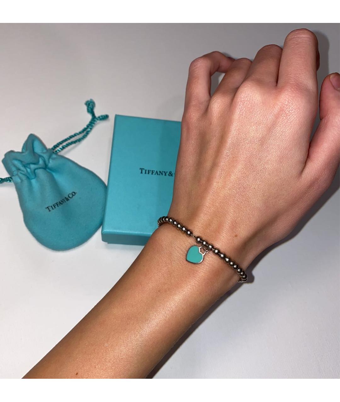 TIFFANY&CO Серебрянный серебряный браслет, фото 5