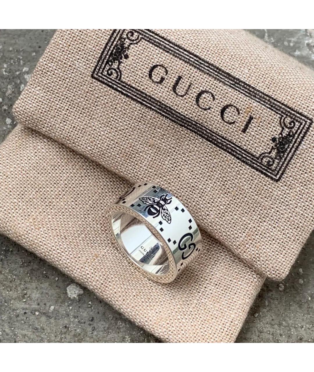 GUCCI Серебряное серебряное кольцо, фото 3