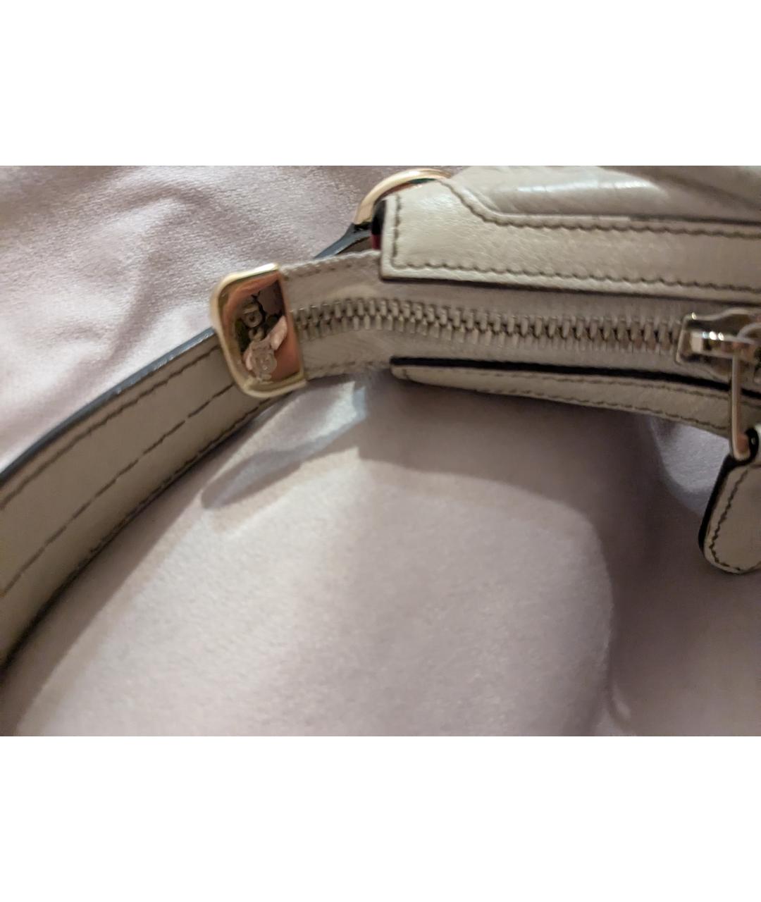 GUCCI Бежевая кожаная сумка через плечо, фото 5