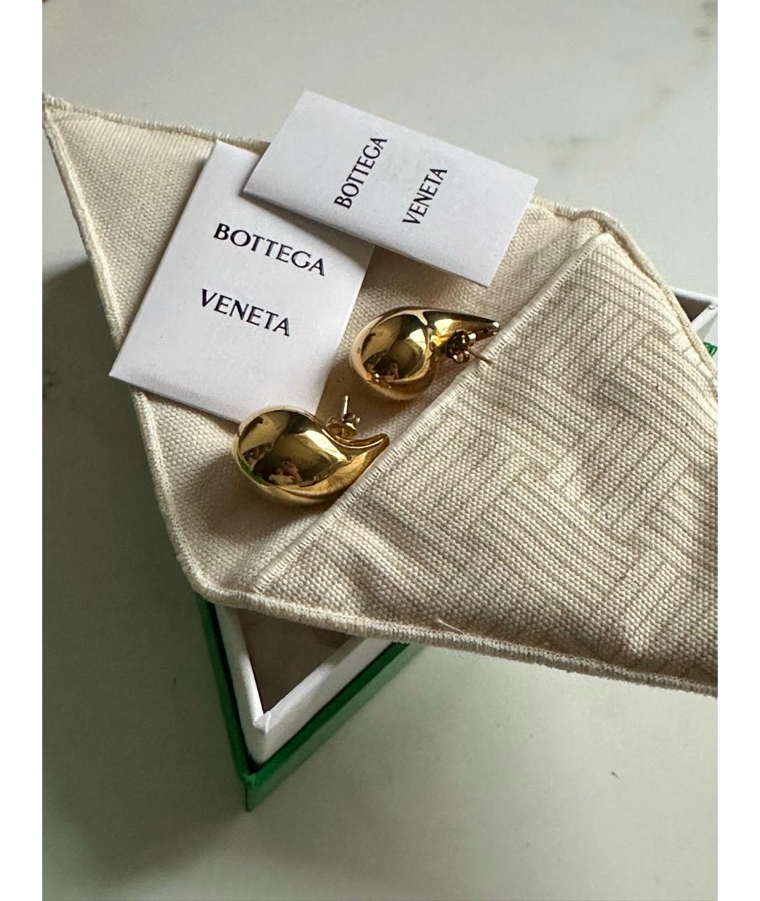 BOTTEGA VENETA Золотые серебряные серьги, фото 3