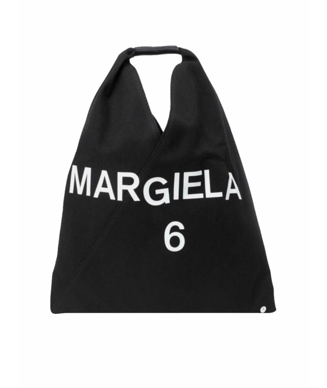 MM6 MAISON MARGIELA Черная тканевая сумка через плечо, фото 1