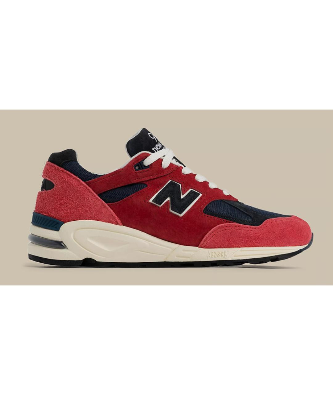 NEW BALANCE Бордовые замшевые низкие кроссовки / кеды, фото 6