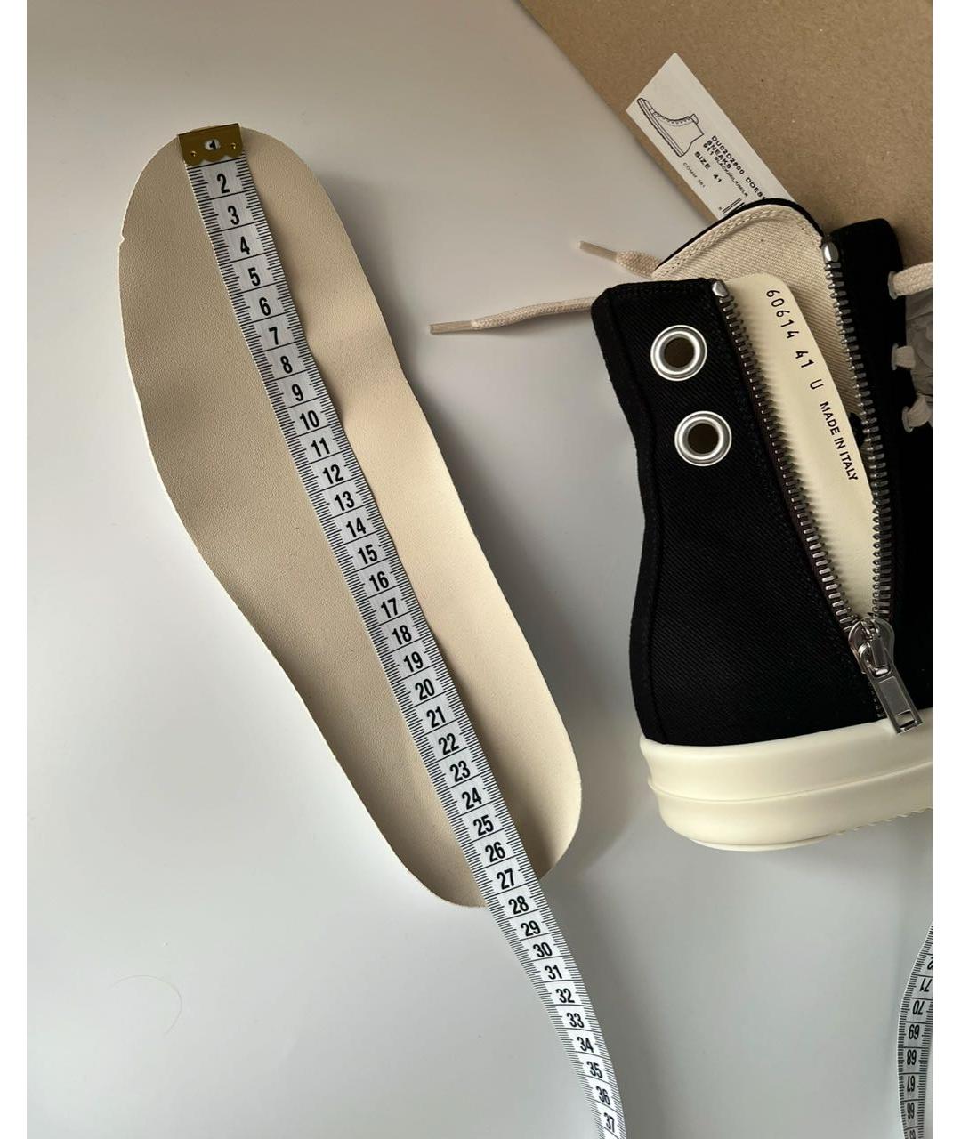 RICK OWENS DRKSHDW Черные кроссовки, фото 5