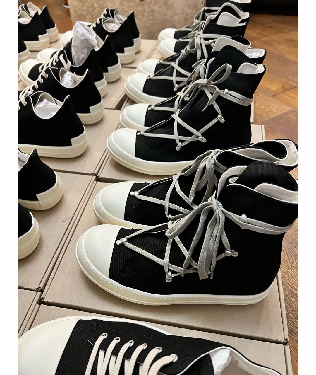 RICK OWENS DRKSHDW Черные кроссовки, фото 7