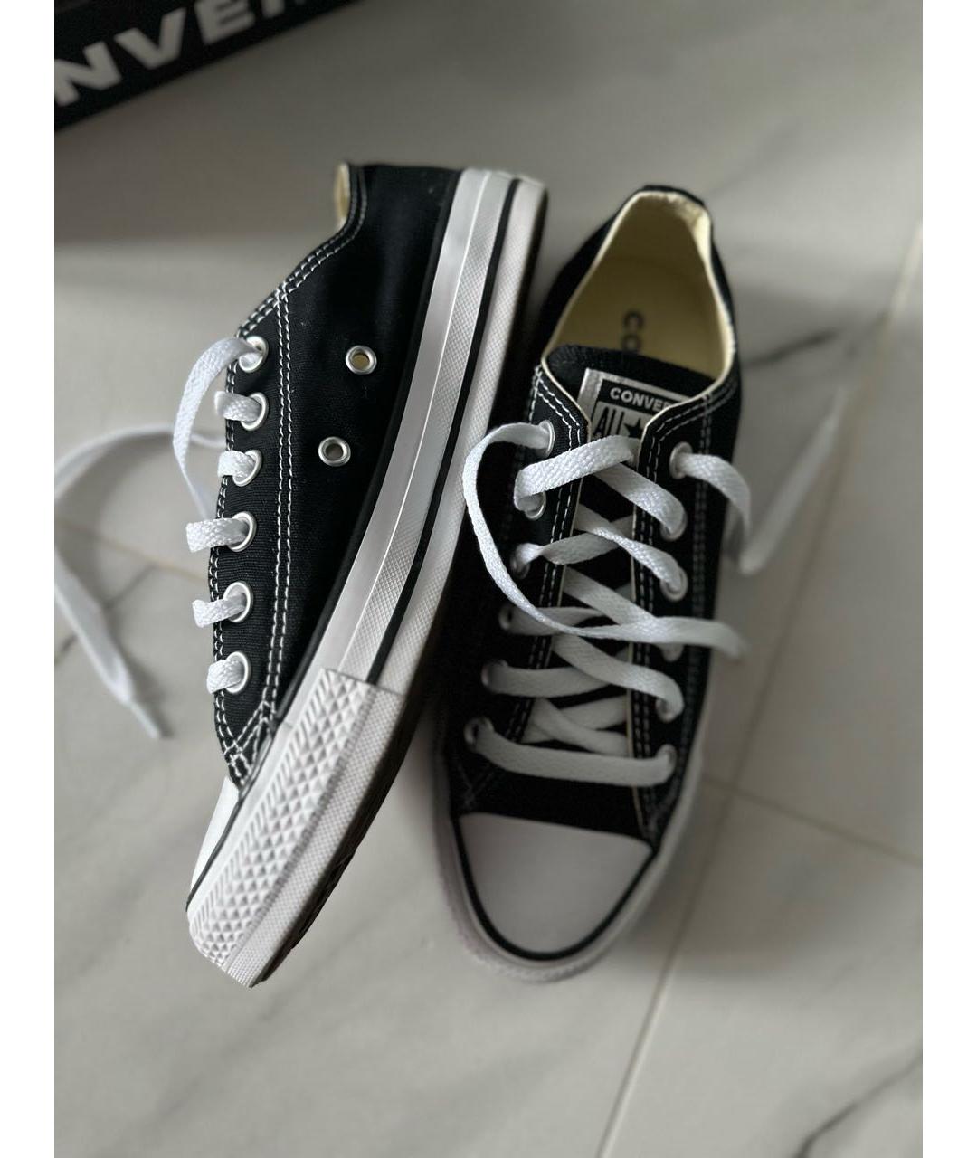 CONVERSE Черные текстильные кеды, фото 5