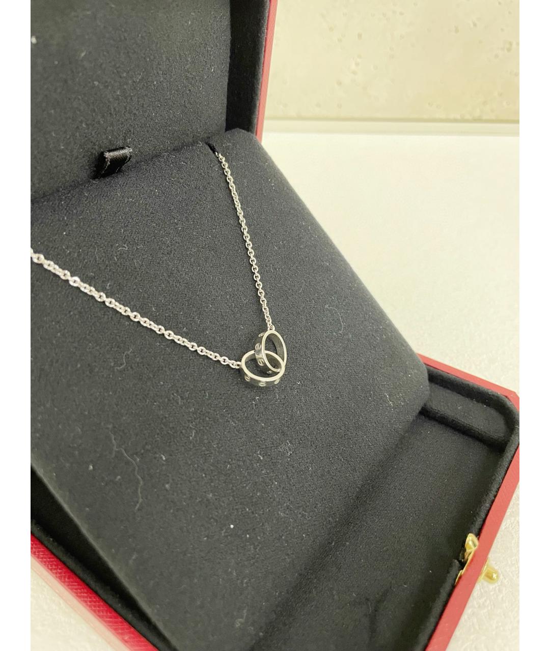 CARTIER Белая подвеска из белого золота, фото 2