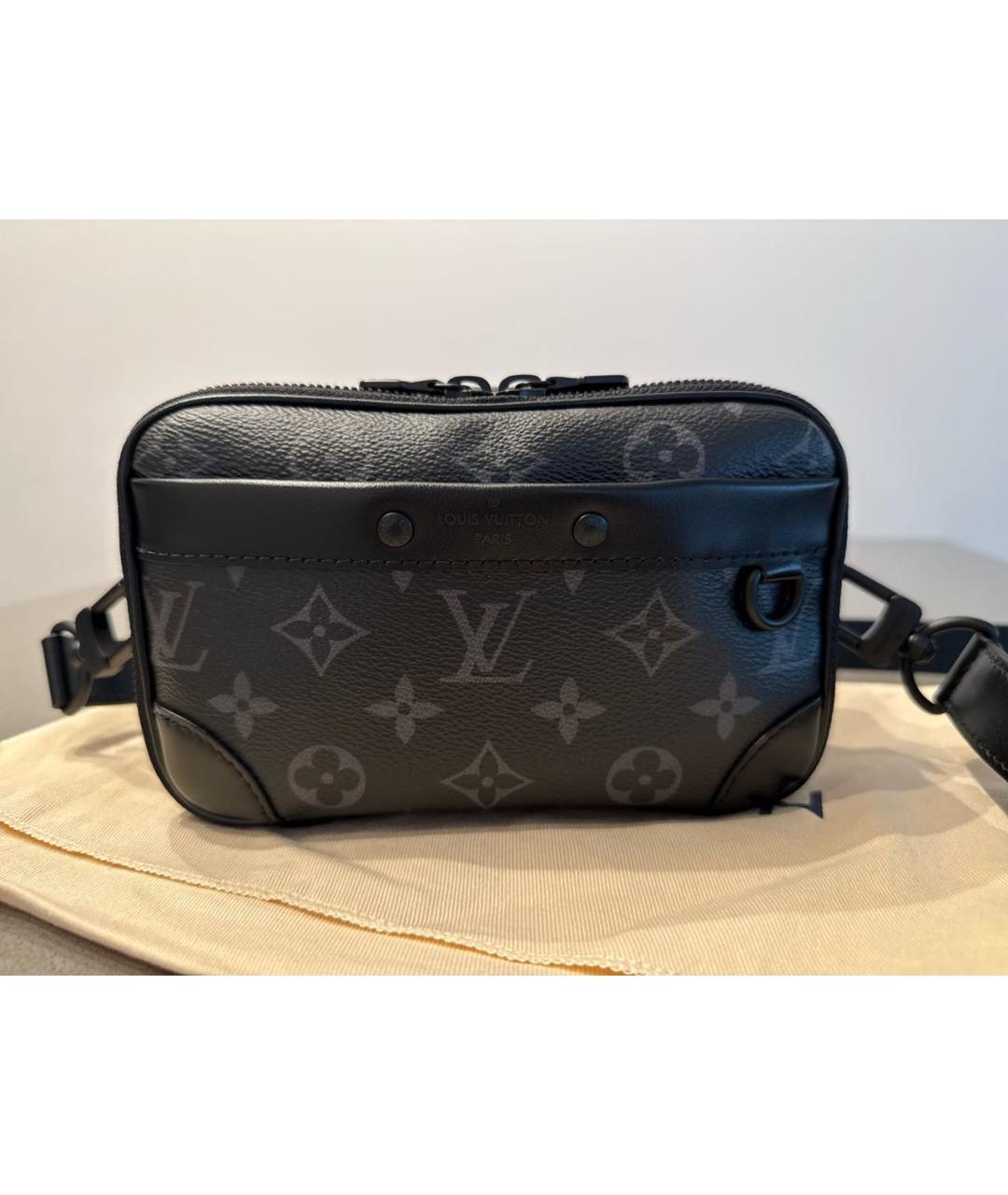 LOUIS VUITTON Черная сумка на плечо, фото 8