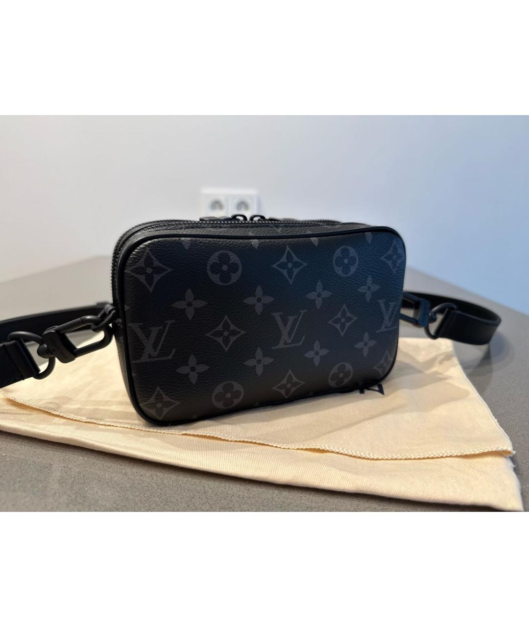 LOUIS VUITTON Черная сумка на плечо, фото 3