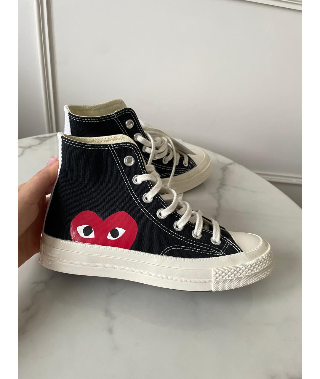 CONVERSE Черные текстильные кеды, фото 3