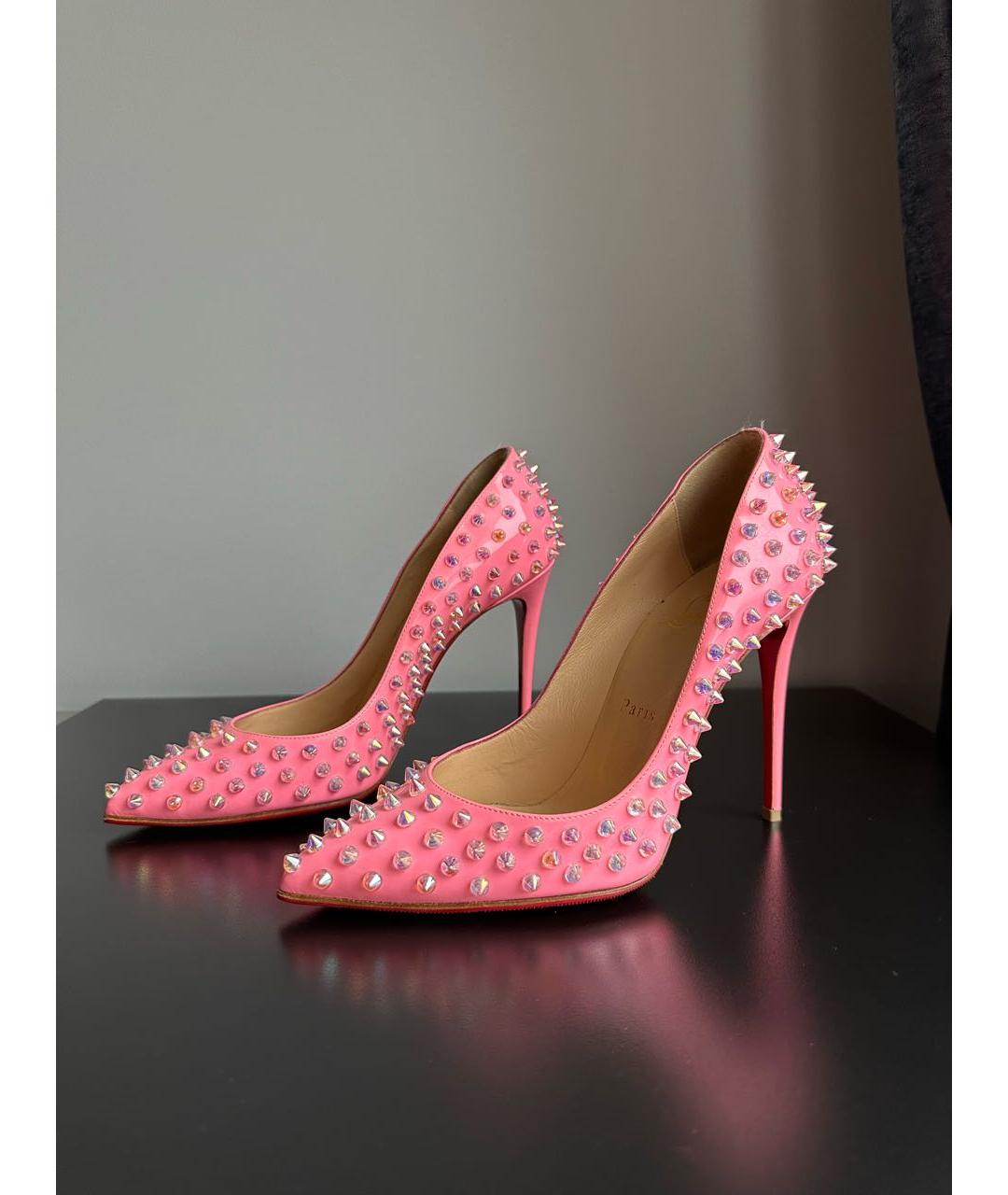 CHRISTIAN LOUBOUTIN Розовые туфли, фото 4