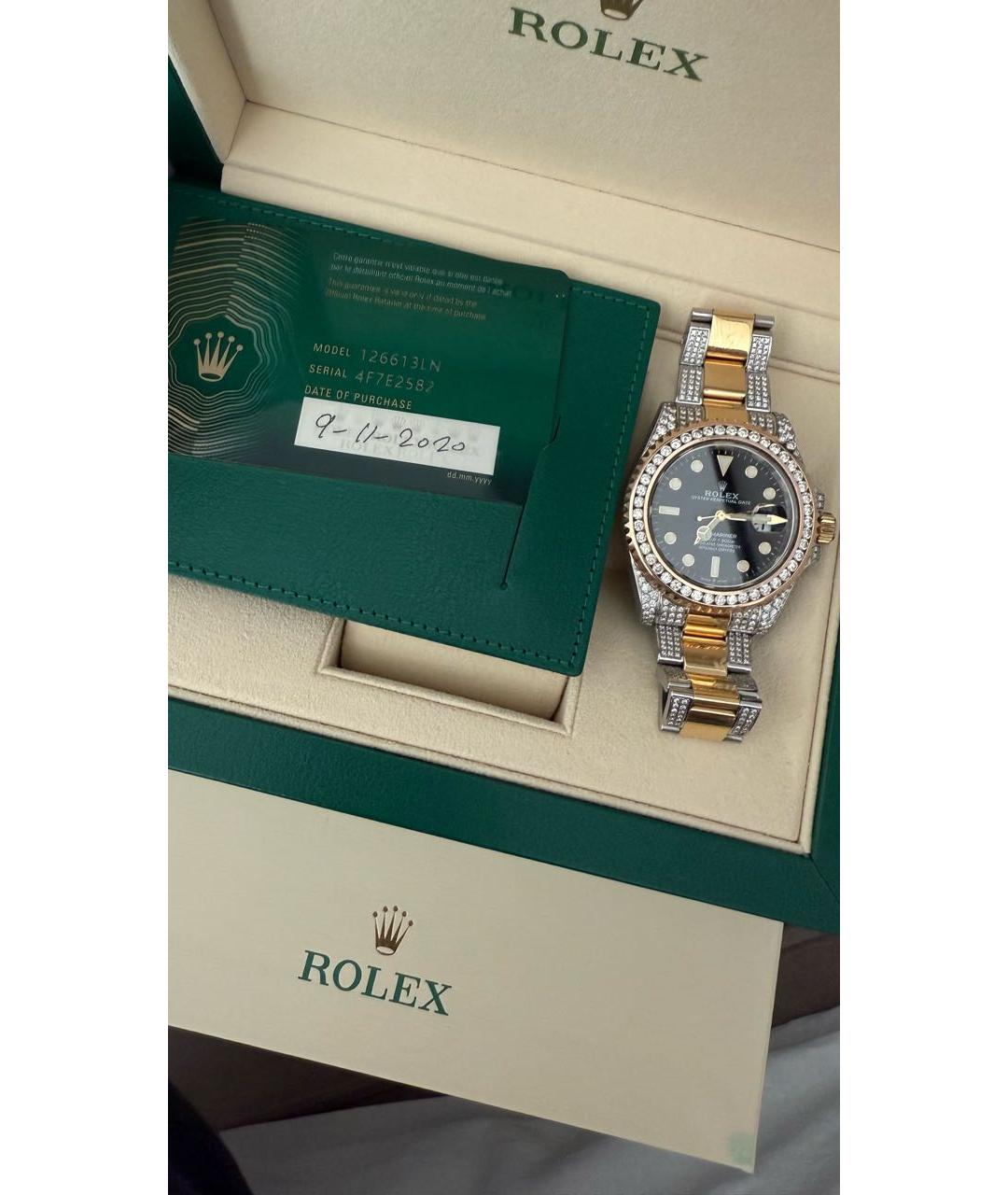 ROLEX Золотые часы, фото 4