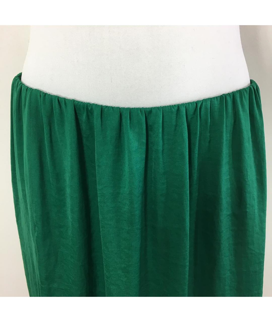 LANVIN Зеленая полиэстеровая юбка миди, фото 3