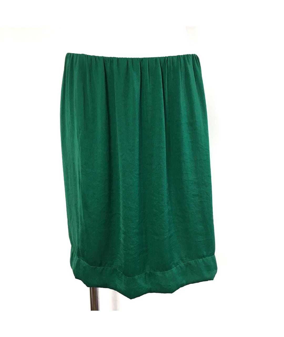 LANVIN Зеленая полиэстеровая юбка миди, фото 7