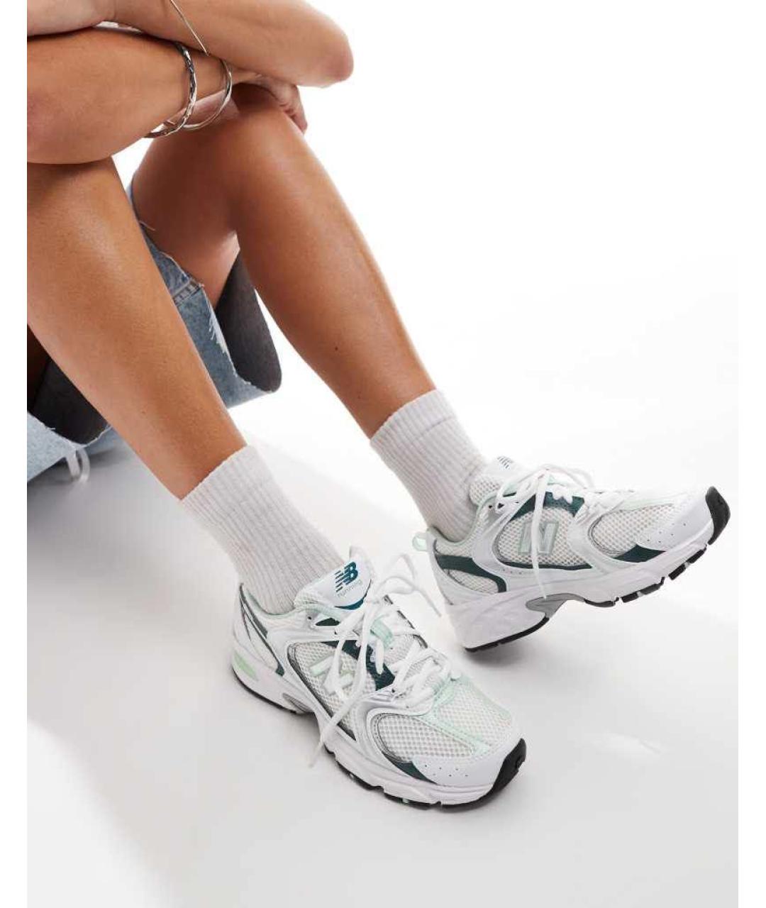 NEW BALANCE Белые неопреновые кроссовки, фото 5