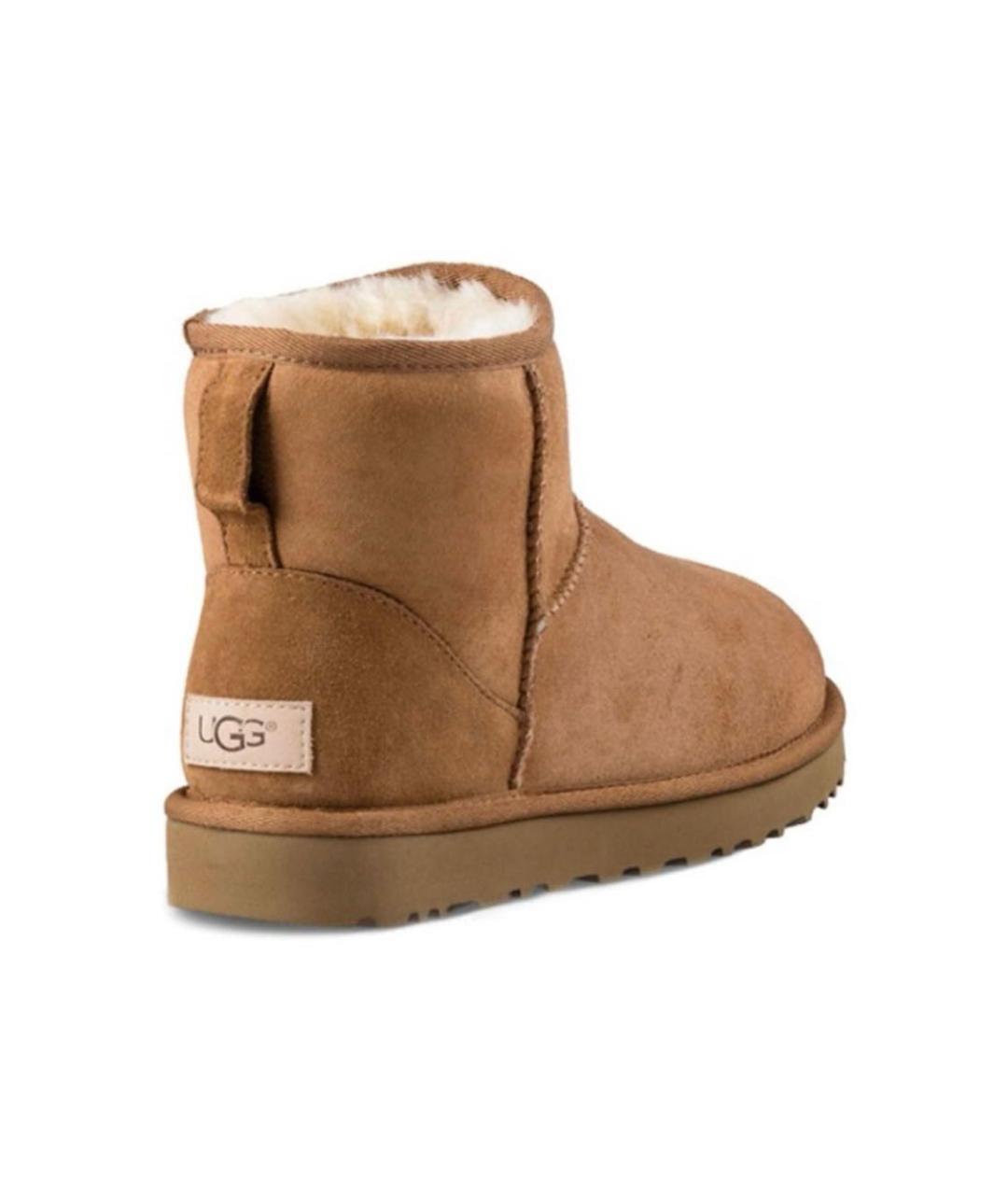 UGG AUSTRALIA Коричневые замшевые ботинки, фото 4