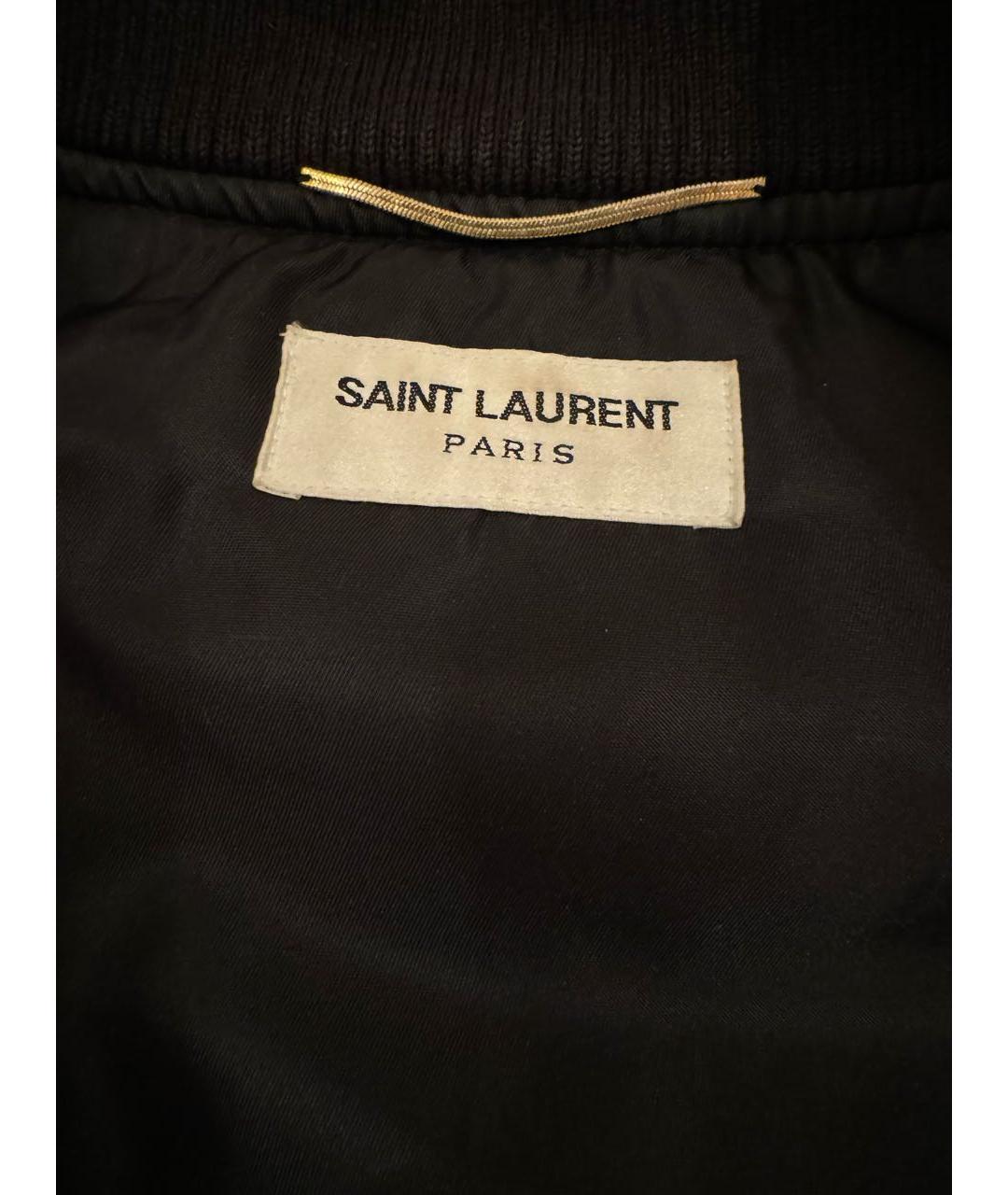 SAINT LAURENT Черная полиамидовая куртка, фото 3