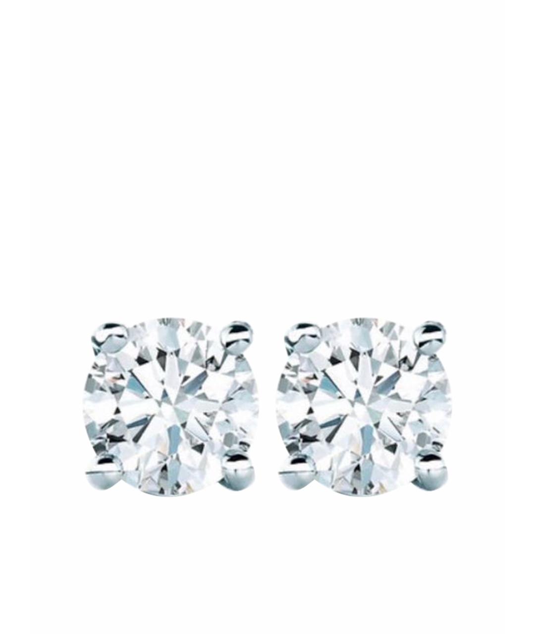 TIFFANY&CO Серебряные платиновые серьги, фото 1