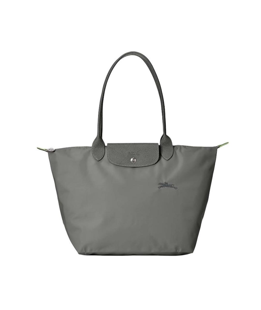 LONGCHAMP Серая тканевая сумка тоут, фото 1