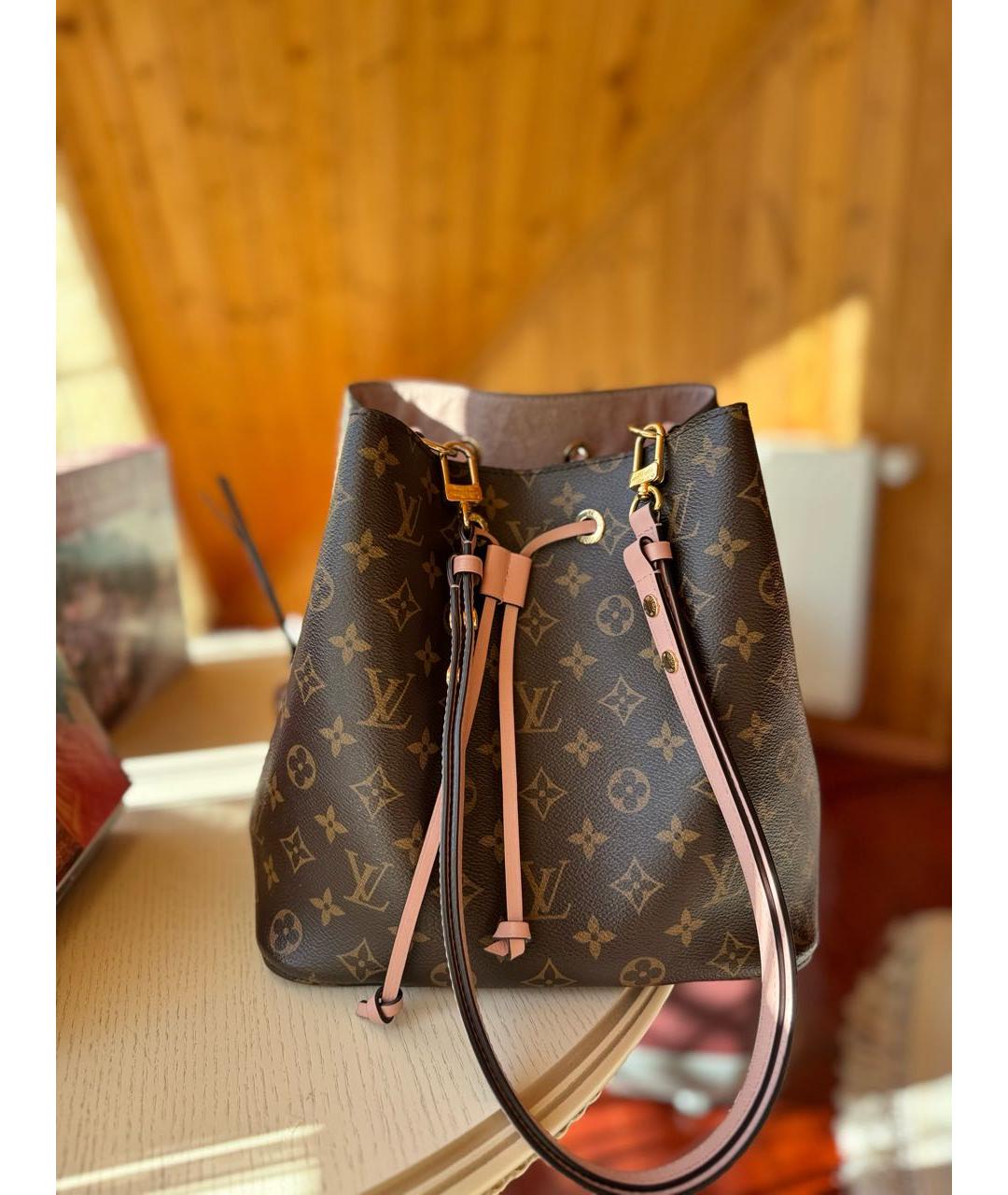 LOUIS VUITTON Розовая сумка тоут, фото 2