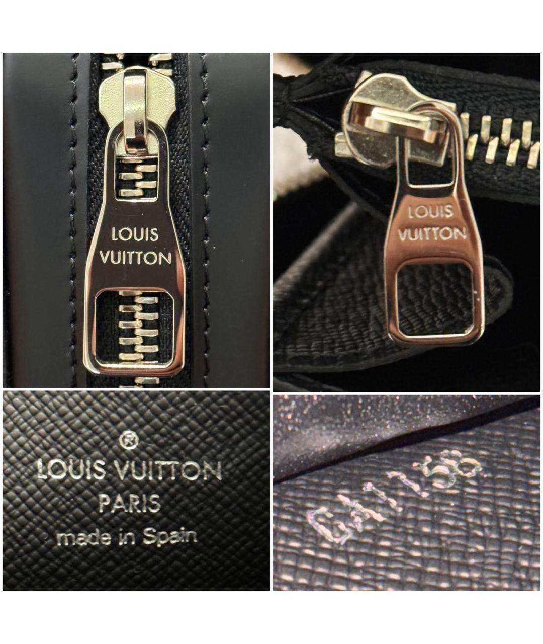 LOUIS VUITTON Черная барсетка, фото 8