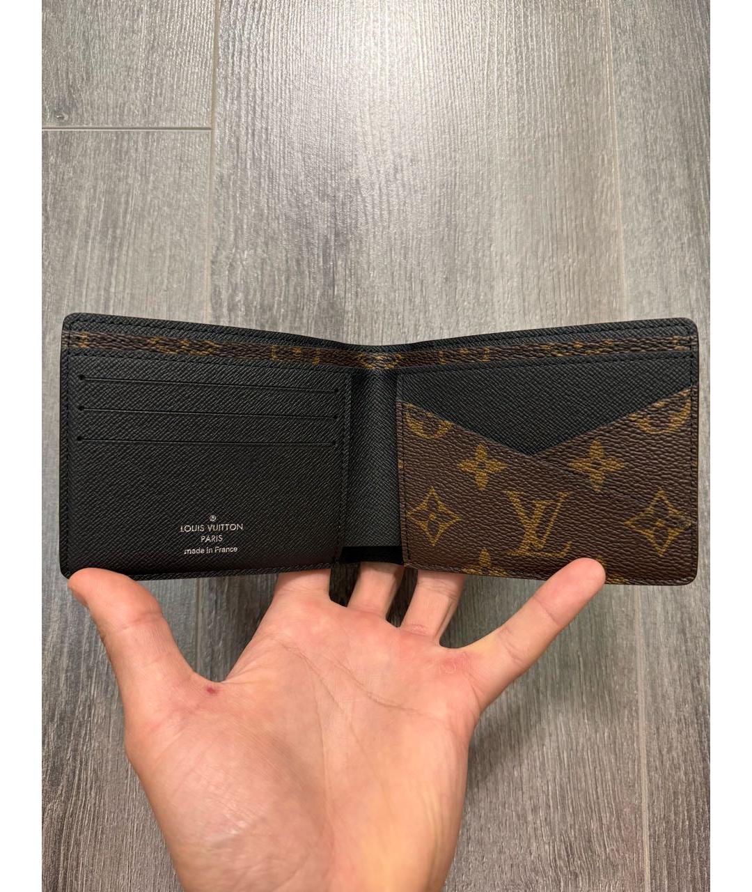 LOUIS VUITTON Коричневый кошелек, фото 5