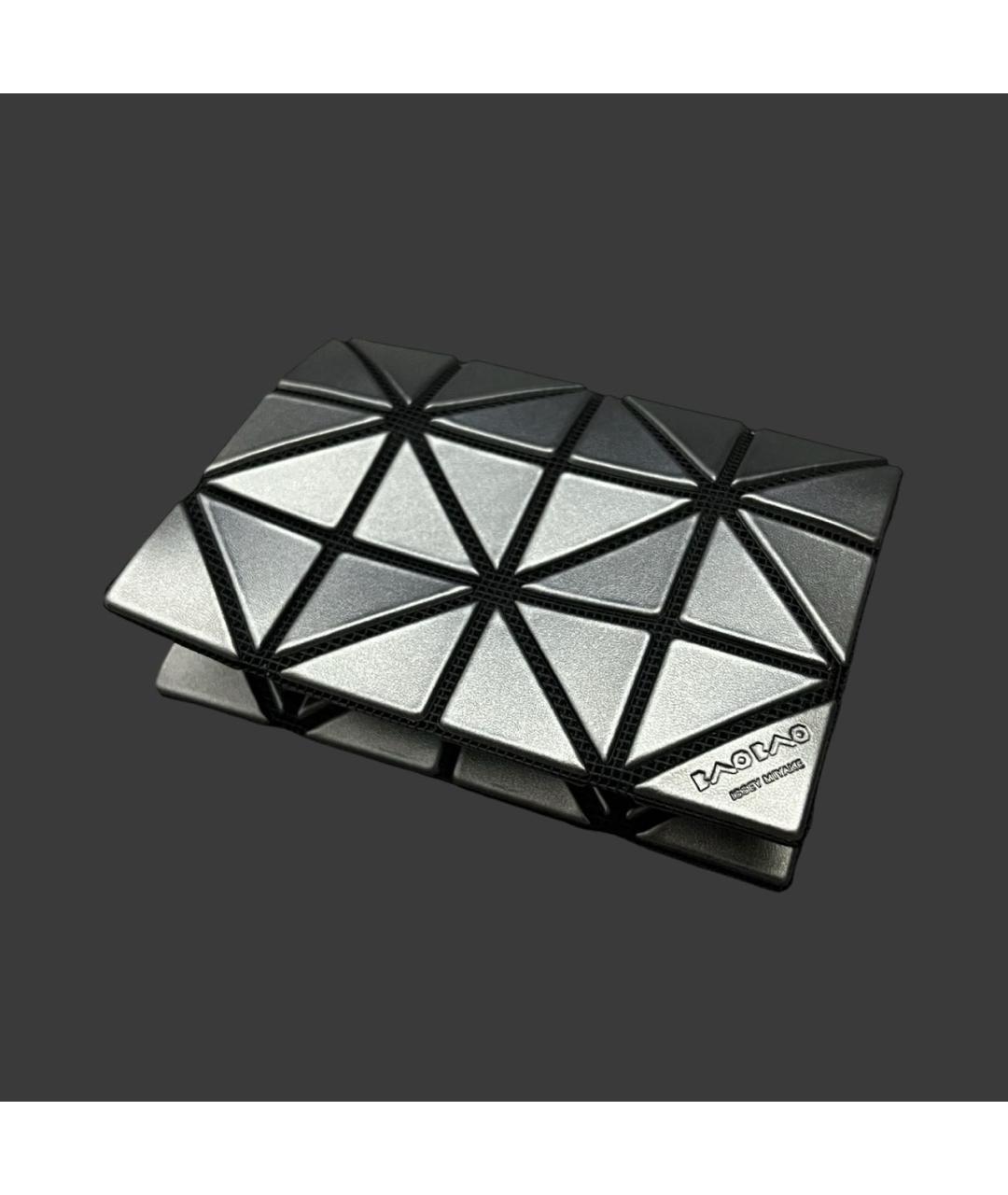 BAO BAO ISSEY MIYAKE Серебрянный виниловый кошелек, фото 3