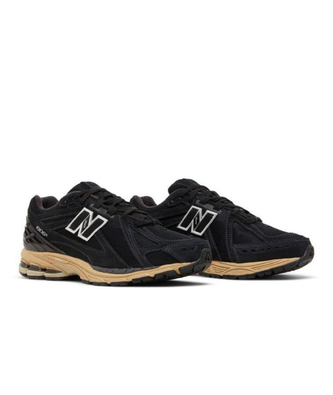 NEW BALANCE Черные нубуковые низкие кроссовки / кеды, фото 4