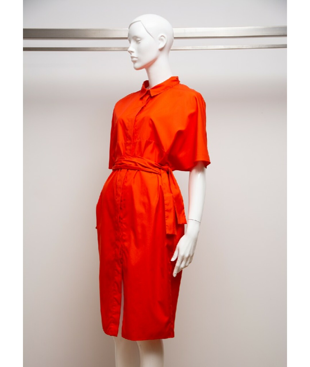 FENDI Красное хлопковое платье, фото 4