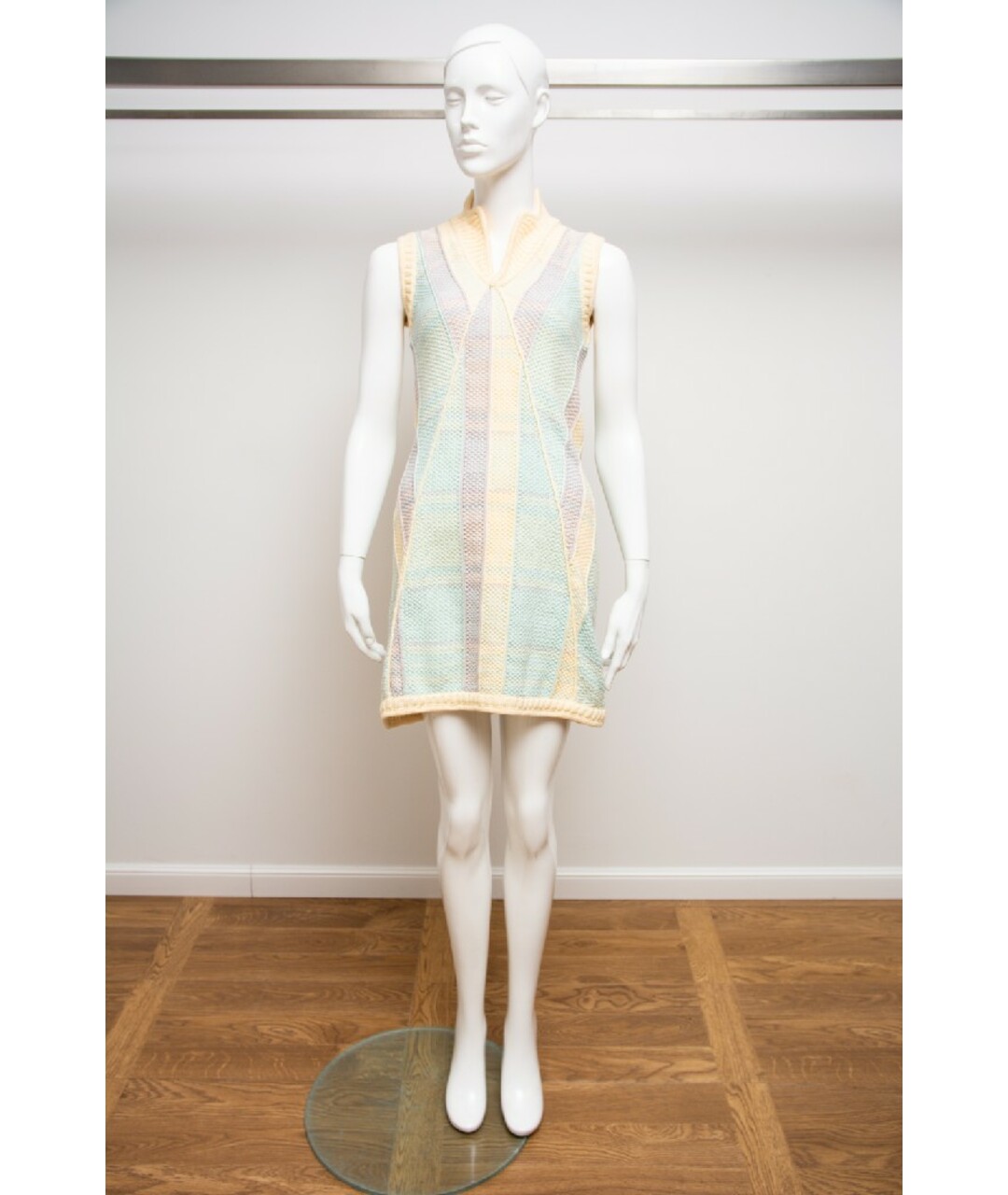 FENDI Мульти хлопковое платье, фото 8